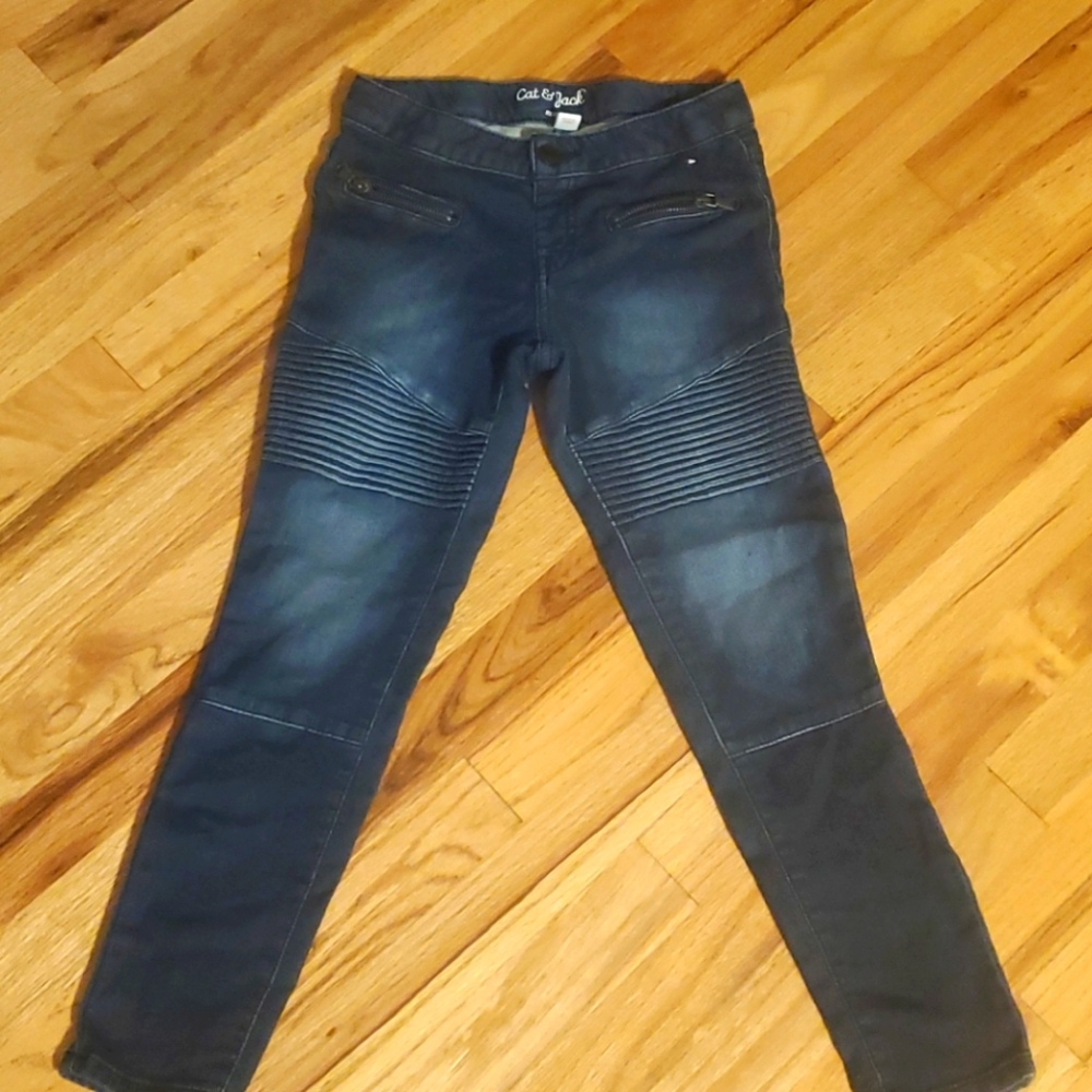 Size 8 girls Cat & Jack motto jeggings